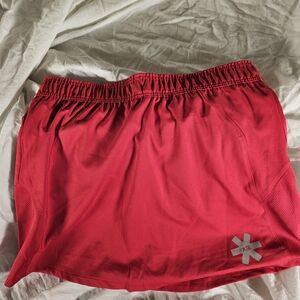 Red Athletic Skort with Logo
